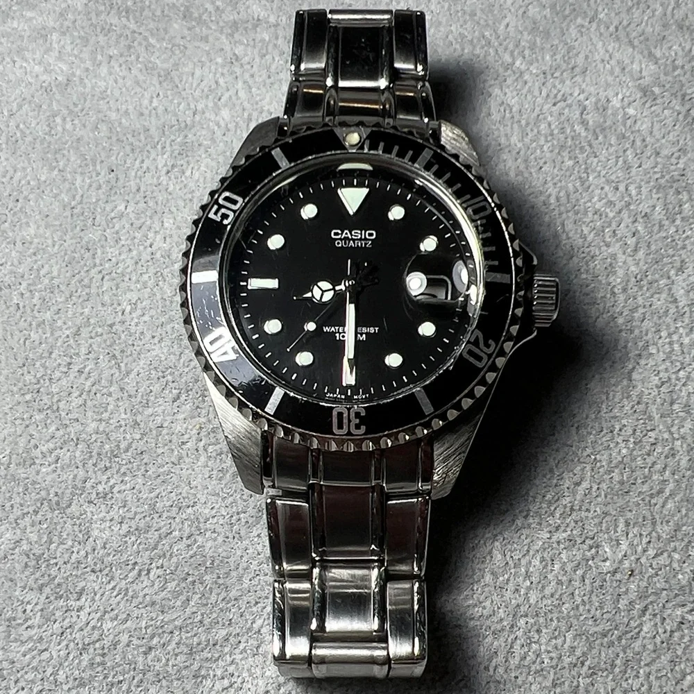 Casio MTD-1010 Black Dial Watch
